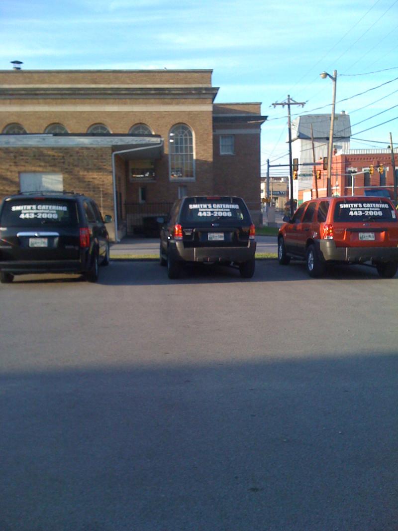 A couple of our delivery vans